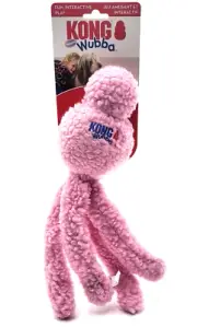 KONG Snugga Wubba Large Pink Soft Indoor Fetch & Comfort Dog Toy