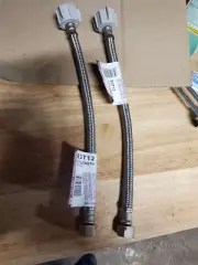 2 PACK Fluidmaster B3T12 Toilet Connectors Lead Free 12" 7/8"X1/2" Comp Female