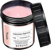 Nail Extension Gel - 150g Lightweight Nail buildder Gel | Long-Lasting Solid Manicure Quick Drying Builder Semi-Permanent UV LED Extension Glue, Hard Strong Nails Tips for Home Salon Girls Women