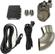 Automobile Vacuum Pump Exhaust Cut-off Valve Electronic Exhaust Valve With Remote Control Multi-angle Switch 51mm, 63mm, 76mm(63 mm kit)