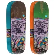 Anti Hero 8.75" Jeff Grosso School of SK18 Popsicle Skateboard Deck Asst Stains