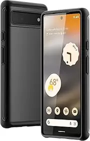 [JETech] Case for Google Pixel 6a 6.1-Inch 2022, Dual-Layer Protection Shockproof Phone Cover (Black)