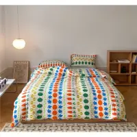 在飛比找蝦皮購物優惠-Little Bed小床-萊卡運動棉雙人床組 秋季素材 南瓜