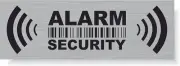 20 X Security Alarm Warning Sign Stickers - for Internal and External Use - Prot