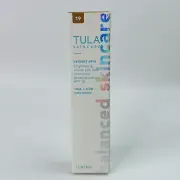 TULA Skin Care Radiant Skin 19 TAN WARM ~ Brightening Serum Skin Tint SPF 30 NEW