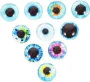 WHAMVOX 100pcs Doll Eyes for Crochet Glass DIY Glass Eyes Doll Making Kit Doll Eyes for Crafts