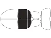 Rvinyl Window Tint Kit Fits Saab 9-7X 2005-2009