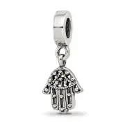Silver Reflections Hamsa/Chamseh Dangle Bead QRS1049