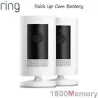 Ring Stick Up Cam Battery HD 1080p Wi-Fi Security Video Camera Gen3 White 2 Pack