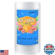 12 inch x 15 ft Bubble Cushioning Wrap for Moving Boxes Shipping Packing Supp