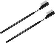 Ipetboom 2pcs Eyelash Separator Comb Precision Eyelash Brush for Eye Lash Separation Gentle Steel for Lash Grafting and Extensions