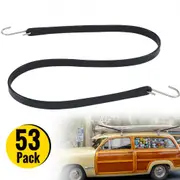VEVOR Rubber Bungee Cords, 53 Pack 78.74cm Long, Weatherproof EPDM Rubber Tie Down Straps with Crimped S Hooks, Heavy Duty Outdoor Tarp Straps for Sec