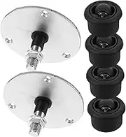 TOGEVAL 2 Sets Rotating Cabinet Accessories Corner Cabinet Shoe Rack Component Shoe Racks Mallet Replacement Shoe Racks Gadget Turntable Shoes Cabinet Turning Hinge Silver Plastic