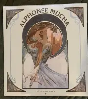 Alphonse Mucha Beautiful Art Calendar 2025 BRAND NEW & SHRINK-WRAPPED