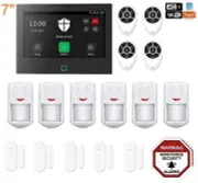 Pet Immune 4G+Wifi 7" Touch Screen Wireless Home Security DIY House Alarm System