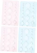 ARTSEWPLY 4pcs Transparent Paper Quilling Molds DIY Craft Tools for Half Ball Shapes Durable Quilling Supplies for Handmade Projects for Creative Paper Crafting