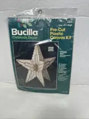 Bucilla Kit #61016 Plastic Canvas Christmas Treetop Star NEW