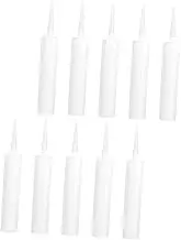 EXHUMKY 10Pcs Refillable Sealant Caulk Tubes Portable Caulking for Home Use Compatible with Sealants and Custom Colors for DIY Projects and Repairs