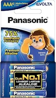 Panasonic Evolta Disposable Alkaline Batteries AAA 4pack (LR03EG/4P)