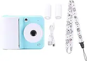 Instant Print Camera 48MP 1080P Video Print Camera with 3 Rolls Thermal Paper 1800mAh Battery for Kids Boys Girls Christmas Birthday Gifts (Blue)