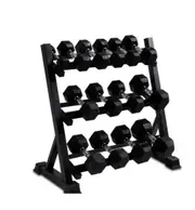 Ultimate Hex Dumbbell Set & Rack - 8 Pairs
