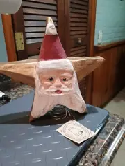 Midwest Importers of Cannon Falls Santa Claus Papier Mache Tree Topper