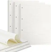 Songaa A4 Refill Paper [3 Packs] - 100GSM Thick Refill Paper, 135 Sheets (270 Pages) Refillable Paper 4-Hole Filler Inserts Loose Leaf Paper for 4 Ring Binder Folder Refillable Notebook (Lined Paper)