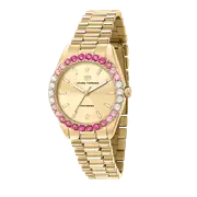Chiara Ferragni Everyday Pink Zircon 34mm Gold Watch