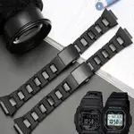 時尚黑色錶帶替換鋼塑料錶帶錶帶適用於 G-SHOCK DW-6900/DW9600/DW5600/GW-M5610 手錶