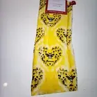 Envogue Throw Blanket Soft Plush Fleece Bumble Bees Hearts Yellow/Black NWT