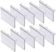 70 Pieces Label Holder Made Of Transparent Plastic Price Tag Holder Plastic Shelf Label - SNNGV