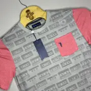 William Murray Size Small Party Mix T Shirt Golf Cassette Tape Retro Pocket NWT