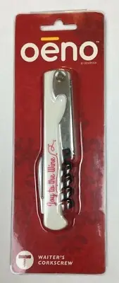 Oeno "Joy to the Wine" Waiter's Corkscrew Wine Bottle Opener Holidays Gift NIP