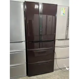 二手 日立 620公升 日製/一級省電 RSF62EMJ六門大型冰箱(貴族棕)