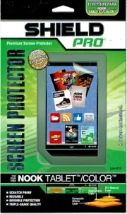 Shield Pro Clear Screen Protector for Nook Tablet / Color US SELLER