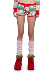 [Dolls Kill X Strawberry Shortcake] Sweet Kinship Thermal Boxers