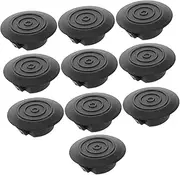 OSOLADY 10pcs Side Skirt Decorative Cars Floor Pan Drain Stopper Front Rear Mud Guards Drain Shell Hole Plug Body Drain Stopper Automotive Replacement Parts Black Plastic