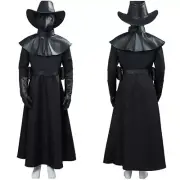 Plague Doctor Cosplay Costume Halloween Carnival Suit Kids Children Outfit