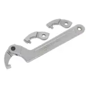Sealey Adjustable C Spanner - Hook & Pin Wrench Set 4pc 32-76mm SMC2M