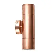 Pillar Light Up/Down GU10 Copper IP65 Round Back Plate