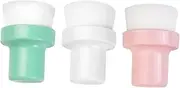 PLAFOPE 3pcs Face Cleansing Brush Gentle Exfoliating Scrubber for Deep Cleaning Material for Daily Skincare Routine Includes Plastic Package