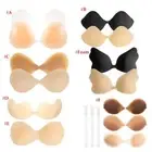 Silicone/Foam Self-Adhesive Stick On Gel Push Up Backless Invisible Bras A-D Cup