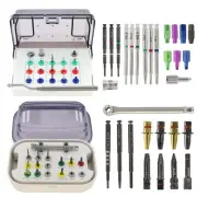 Dental Implant Screw Remover Kit Fractured Fixture Removal Reverse Drills Guide