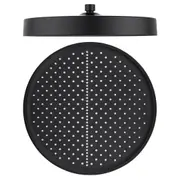 Black 13'' Rainfall Round Shower Head Rose ABS Plastic Large Luxury Overhead