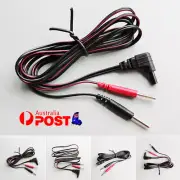Wire Leads Cables Replacement For Tens Machine Fit for 2.0mm Pin 2 Set Electrode