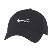 NEW! NIKE Adult DRI-FIT Heritage86 Golf Cap-Black/White, CU9887-010