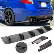 For Subaru WRX 2013-2021 Carbon Fiber Rear Diffuser Spoiler + Rear Lip Splitter (for: Subaru)