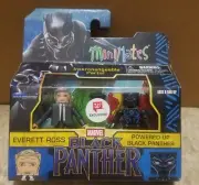 MINIMATES MARVEL BLACK PANTHER EVERETT ROSS & POWERED UP BLACK PANTHER