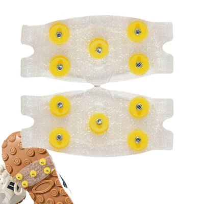 Ice Snow Anti Slip Spikes Grips Grippers Crampons Cleats For Hike Shoes Boot