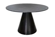SK Designer Living | Theo Round Wood Dining Table | Black | 120cm